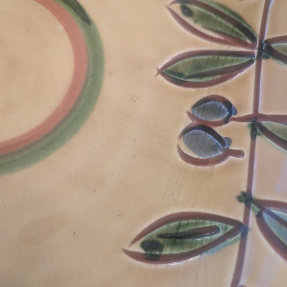 Splendor Of Florence Italy Hand Painted Ceramic Hand painted Bowl With Handles - Picture 3 of 5